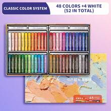 48 Colors Soft Oil Pastels Set, Macaron Crayons With Paper & Scraper, DIY Art Supplies For Kids, Drawing & Coloring, First Day Of School - Multicolor - View 10