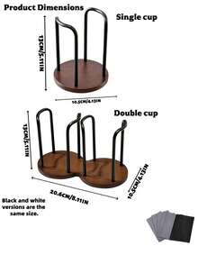 Space Saving Coffee Cup Holder PP Material Detachable Design Tea Cup & Coffee Cup Dispenser For Home Bathroom Office Table Or Coffee Bar Multifunctional Bathroom Rinse Cups Organizer Office Desk Accessories Fall Home Decor - Multicolor - View 5