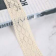 4.2cm Beige Lace Trim, Cotton Crochet Lace, Suitable For Sewing Crafts, Gift Wrapping, Wedding Dress Applique Decoration And Other Uses, Fabric For Sewing, Halloween Craft Materials, Ribbon Fabric, Craft Supplies - Multiple Styles - View 15