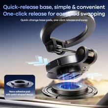 REMAX Universal Car Phone Holder Mount With Strong Suction Cup, 360° Rotation & Adjustable Extendable Arm, Fits 4-7.2 Inch IPhone & Android Phones, Dashboard Windshield Phone Stand For Hands-Free Navigation, Car Accessories & Car Essentials, Car Stuff - Black - View 3