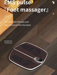 1pc EMS Foot Massager - 8 Modes 32 Intensities, Pulse Foot Massager, Microcurrent Leg Massager, Portable Leg Massager With Remote Control, USB Rechargeable, Relaxes Foot & Leg Muscles, For Home, Travel, Office, Gift For Parents - Multicolor - View 9