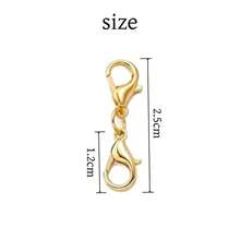 Double Lobster Clasp Necklace, Bracelet, Keychain DIY, Ideal Jewelry Making Accessories, Necklace, Bracelet, Clasp Connector, Clasp Decoration Accessories - Multicolor - View 6