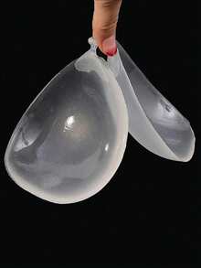 Push Up Self Adhesive Silicone Bra, Backless Strapless Invisible Sticky Bra, Lift Gather Breast Sticky Bra For Wedding Dress Evening Outfits - Silicone Transparent - View 5