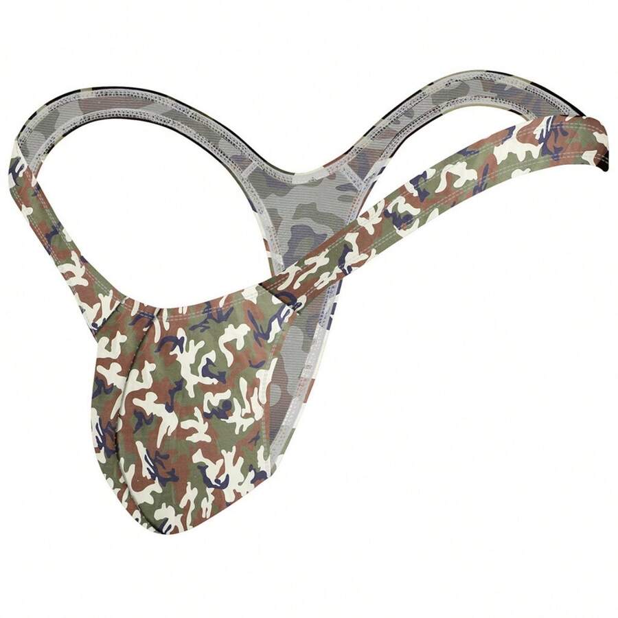 Men Thong & Jock Straps - Army Green - View 1