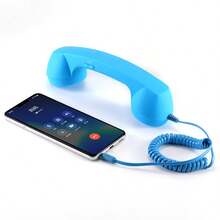 Vintage Landline Phone Handset Call Microphone, 3.5mm / Type‑C Direct Plug‑In Handset Microphone With Volume Control Anti‑Tangle Cable For Smartphones - View 26