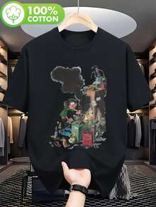 Men T-Shirts - Black - View 7