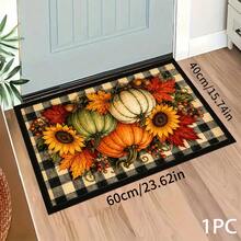 Autumn Pumpkin Pattern Printed Long Runner Rug, Home Indoor Decor, Kitchen Long Runner, Entryway Doormat, Hallway Entrance Decor, Bedroom Bedside Rug, Living Room Rug, Laundry Room Rug, Bathroom Mat, Suitable For Apartment, Dorm And Home Daily Decor - Multicolor - View 8