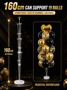 4-Piece Reusable Balloon Column Stands, Multiple Sizes Balloon Decoration Racks - Suitable For Valentine's Day, Wedding, Anniversary, Mother's Day, Birthday Party And Other Occasions. Also Applicable For Autumn Decoration, Room Decoration, Halloween, Christmas, New Year And Other Holiday Scenes, Multiple Styles And Sizes Of Balloon Decoration Racks Available For Selection. - Balloon Stand - View 16