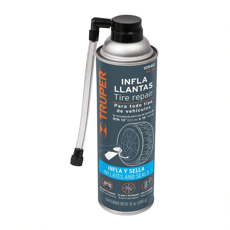 KIT 2-Pack 12 Oz (340 G) Tire Inflators, Truper - D - View 1