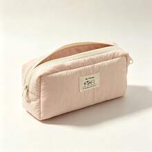 Large Capacity Solid Color Multi-Function Stationery Storage Bag, School Office Storage Bag, Portable Makeup Storage Bag, Home Small Item Storage Bag, Back To School Essential, Soft And Comfortable, Suitable For Students, Professionals And Stationery Enthusiasts - Single Piece - View 6