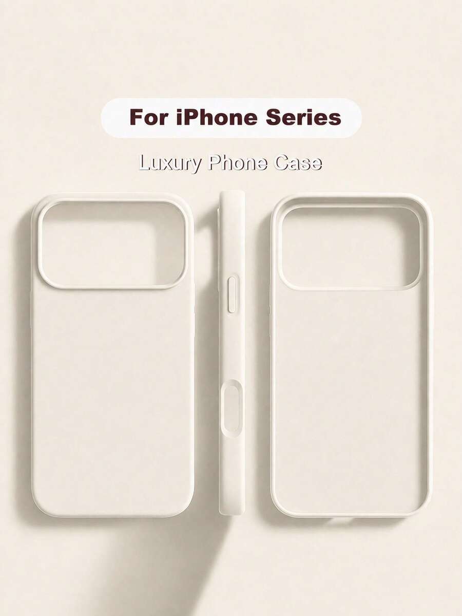VRNOEI 米色全包覆柔軟手機殼,相容 iPhone 17、17 Air、17 Pro、17 Pro Max,防摔防刮,相容 iPhone 13、11、12、16 Pro Max、15、14 Plus - 米色 - 查看 1