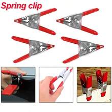 2 Inch Metal A-Shape Clamp Mini Multi-Function Tent Clip Rubber Coated Woodworking Fixing Clamp Spring Clip - Metal Clip - View 6