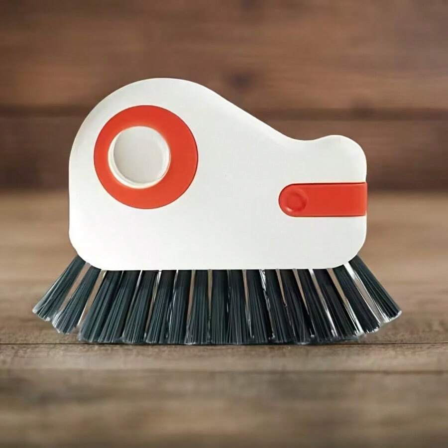 1 PC 2-In-1 Window Track Cleaning Tool, Detachable Handheld Gap Brush, Multi-Functional Window Track / Blinds / Corner Cleaning Brush, Household Kitchen Cleaning Tool. - Multicolor - View 1