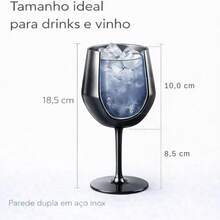 Copo Isolante Térmico Aço Inoxidável 414ml com Haste Desmontável, Mantém Temperatura de Bebidas Quentes e Geladas, Perfeito para Drinks, Vinho, Cerveja - Branco - Visão 4