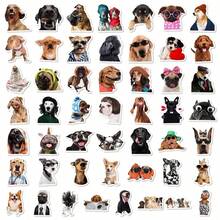 50pcs Funny Dog Expression PVC Stickers, Cartoon Decorative Decals For Scrapbooking, Laptop, Luggage, Guitar, Water Bottle, Phone Case DIY - Multicolor - View 8