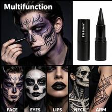 Fit Colors Halloween Colorful Face Paint Lipstick, Stage Cos Makeup Pen, Easy To Apply Body Paint, Suitable For Clown, Cracked And Spider Makeup - MultiWarna - View 3