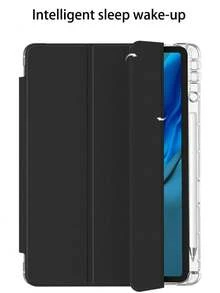 3-折平板保護殼 A16 相容 iPad 11代 平板保護殼 磨砂背蓋附筆槽 智能休眠/喚醒 全方位防摔 相容 iPad 9代、Air 11、10代 平板保護殼 相容 Tab M11 相容 Redmi Pad 2 11"/Pad SE 11-Inch 平板保護殼 MatePad SE 11" 保護殼 - 黑色 - 查看 3