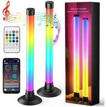 2 buah Lampu Meja Ambient LED IC RGB, Lampu Malam LED Pintar, Dekorasi Rumah, Berbagai Mode Suasana & 16 Juta Warna, 3 Mode Kontrol, Mode Sinkronisasi Musik Dinamis, Cocok Untuk Kamar Tidur, Ruang Bermain Game, Lampu Latar TV, Dekorasi Natal dan Halloween - Lampu Meja LED - View 14