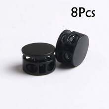 8/12/20Pcs No-Tie Shoelace Fasteners | Aluminum Alloy Spring Clips, Easy Installation, Cylindrical Dual-Hole Design, Anti-Slip Stopper, Suitable For Sports And Daily Footwear Metal Spring Rope Locks, Shoelaces, Backpacks, Drawstrings And Jacket Metal Adjustment Buckles - Multicolor - View 19
