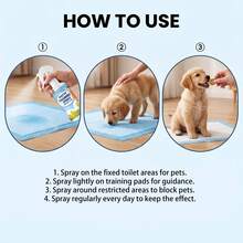 Dog And Cat Toilet Training Spray, Targeted Elimination Guidance And Deterrent Spray For Pets, Improves Home Environment, Reduces Indoor Random Excretion, Provides Continuous Guidance And Protection. A Great Gift For Family And Friends - 100ml - View 5