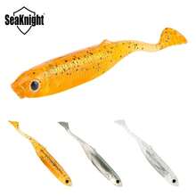 SeaKnight 4pcs Soft Paddle Tail Swim Bait, 100mm 6g Scented Minnow Lure With 3D Realistic Eyes, Suitable For Jig Head, Texas Rig, Wacky Rig, Freshwater And Saltwater Bass Trout Fishing Accessories - Multicolor - View 4