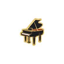 Classic Musical Instrument Enamel Brooch, Guitar Violin Piano Lapel Pin, Music Theme Badge, Suitable For Clothing And Bag Decoration, Best Gift For Music Lovers - Multicolor - View 15