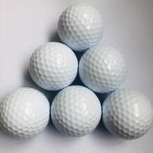 1pc Two-Layer Surlyn Golf Practice Balls, Custom Logo Printable Training Golf Balls, Durable Competition Golf Balls For Outdoor Driving Range - A - View 4