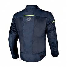 Jaqueta Shiver Vent Masculina Azul Marinho Motociclista com Proteção Ventilada para Moto - A - Visão 2