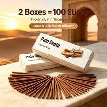 1 Kotak Isi 50 Batang Dupa Palo Santo, Tebal 2,8mm, Aroma Kuat, Cocok Sebagai Hadiah Pengharum Ruangan - Multi Aroma - View 7