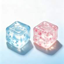1pc Portable Blue Snowflake Ice Cube Maltose Squishy, Crystal Clear Slow Rebound Squeeze Stress Relief Toy, Time-Killing Gadget, Suitable For Children, Teenagers And Adults As A Universal Gift - Multicolor - View 9