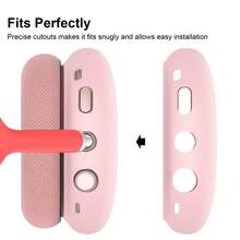 Apple Slime 硅胶保护壳，兼容 Airpods Max - 柔软硅胶套，防水、防尘、防指纹、防刮擦 360° 全方位保护，硅胶耳罩套，硅胶头带套，硅胶头带垫，硅胶便携包，柔韧的硅胶材质，舒适、耐用、易清洁，多种颜色可选，馈赠佳品 - 彩色 - 查看 6