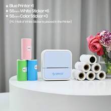 ORICO Portable Thermal Pocket Printer, 2 Inch Mini Sticker Printer, Study Notes Photo Printer, Can Be Used For Sticker Label Printing, Suitable For Diary/Journal/Travel/Notes/List/Memo And Other Uses, An Essential Little Helper For Life - Multicolor - View 28