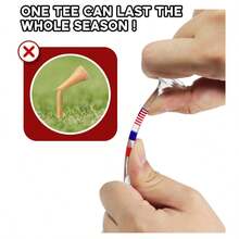 83mm Clear PC Cup Golf Tee With US Flag Printing, Transparent Flag Printed Golf Ball Holder Tee, Durable Golf Training Accessory - A - View 8