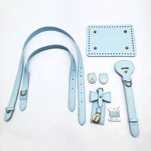 Handmade DIY Straw Handbag PU Leather Accessories Self-Made Vintage Pattern Bucket Bag Materials Shoulder Crossbody Bag Strap - New Model - View 14