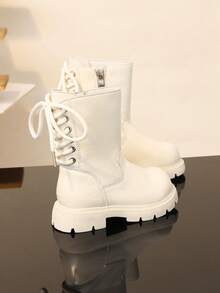 Children's Boots, New Style Single Lining Anti-Slip Casual High Boots - Beige - View 1
