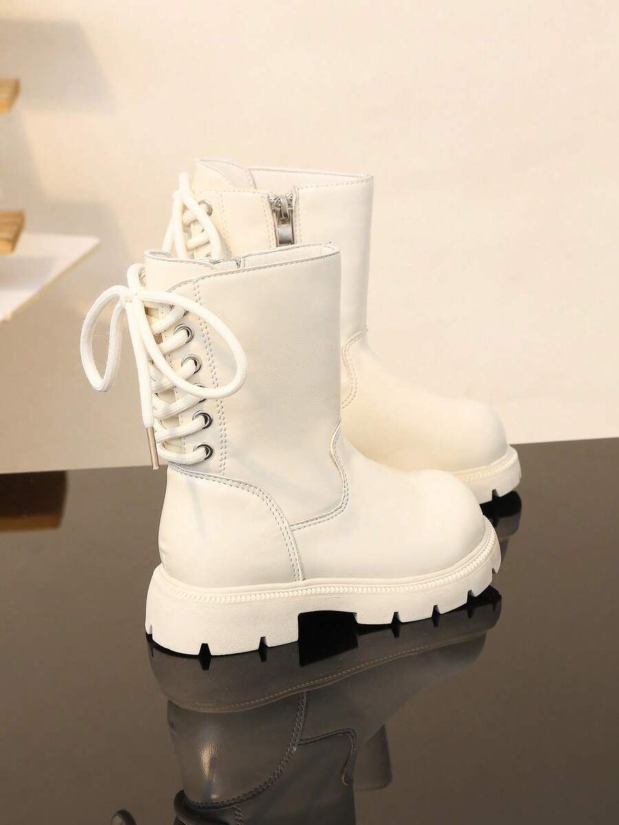 Children's Boots, New Style Single Lining Anti-Slip Casual High Boots - Beige - View 1