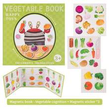 Cartoon Colorful Illustration Tri-Fold Large Layout Design, Multiple Styles Available For Free Assembly And Matching, Reusable Sticky, Toddler Focus And Cognitive Game, Home Early Education, Travel Entertainment, Children's Birthday Gift - Multicolor - View 20