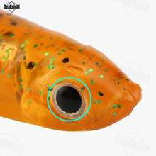 SeaKnight 4pcs Soft Paddle Tail Swim Bait, 100mm 6g Scented Minnow Lure With 3D Realistic Eyes, Suitable For Jig Head, Texas Rig, Wacky Rig, Freshwater And Saltwater Bass Trout Fishing Accessories - Multicolor - View 6