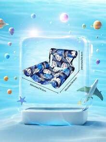 1/2/3pcs Adult Inflatable Pool Lounge Chair, Adult Water Hammock Float, Blue Floral Pattern Inflatable Pool Sofa, Portable Leisure Water Float Mat, Multi-Functional Relaxing Pool Floating Chair, Durable Waterproof Inflatable Floating Lounge Chair, Summer Water Entertainment Accessory, Suitable For Swimming Pool, Beach, Lake, Backyard, Pool Party, Outdoor Vacation, Daily Summer Water Relaxation, For Adult Use - Multiple Styles - View 21