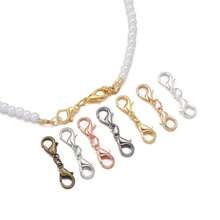 Double Lobster Clasp Necklace, Bracelet, Keychain DIY, Ideal Jewelry Making Accessories, Necklace, Bracelet, Clasp Connector, Clasp Decoration Accessories - Multicolor - View 4