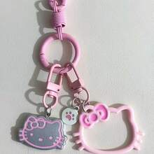 SANRIO 1pc KT Cat Hollow Kitten Paw Pendant, Cute Fashion Car Keychain, Best Gift For Girlfriend And Couples, Suitable For Daily Use, Valentine's Day And Friendship Gifts - A - View 10