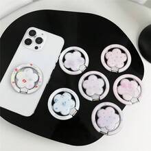 1 Buah Dudukan Ponsel Magnetik MagSafe Motif Bunga Tulip Pita Segar, Dapat Dilipat, Penyangga Adsorpsi, Casing Ponsel Magnetik Universal - MultiWarna - View 1