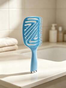 Ventilated Curved Detangling Hair Brush, Fast Drying Hollow Comb With Ergonomic Handle, Heat Resistant Anti-Tangle Brush For Wet Dry Straight Curly Hair, University Essentials, Autumn Hair Tools, Christmas Decorations, Halloween Decorations - Multiple Styles - View 10