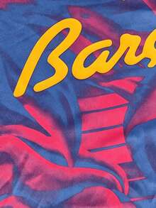 Men Custom Barca Blaugrana Soccer Jersey, Personalized Name Number Cosmic Print Football Shirt Fan Gear Training Match Daily Gift - Multicolor - View 8
