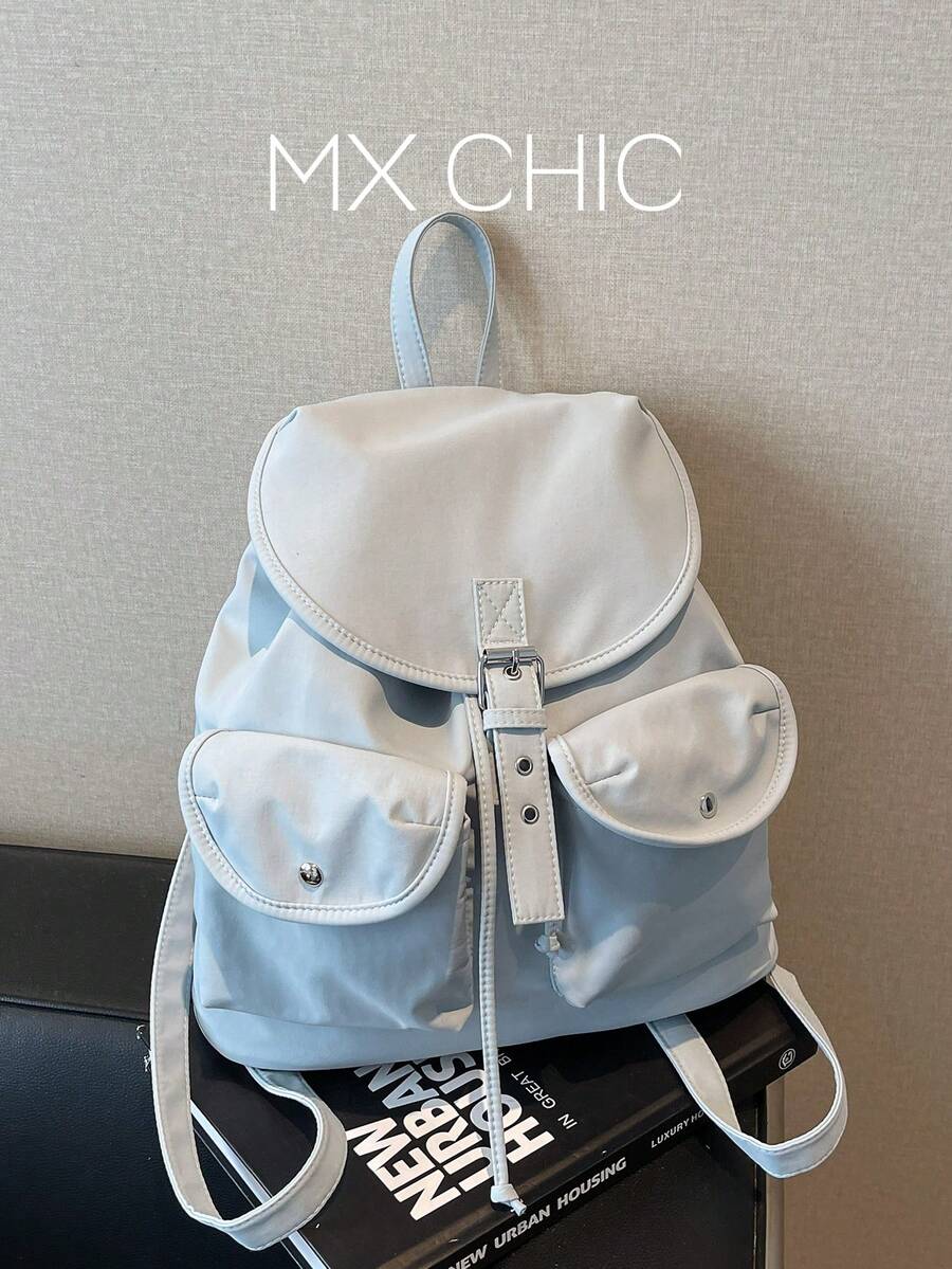 Mochila casual 2024 nueva de gran capacidad, mochila de viaje multifuncional de moda, mochila para estudiantes - Azul - Ver 1