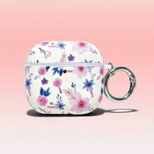 Ditsy Floral Leather Protective Case For AirPodsPro3 Hard PC Shell, With Metal Ring PU Cover Compatible With AirPodsPro2/4 Models - Multicolor - View 24
