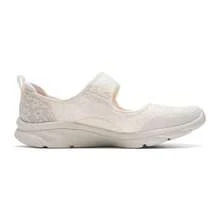 Skechers D'LUX Comfort Mary Jane Casual Shoes Velcro Commuter Walking Shoes - White - View 3