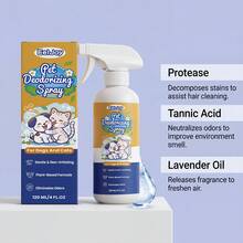 Pet Odor Eliminator Spray For Cats And Dogs, Decomposes Urine Odor At The Source, Cat Litter Box Dog Bed Indoor Deodorizer, Pet Home Air Freshener Spray, Gentle Action, Won't Irritate Pet's Nose. Dries Quickly After Spraying, Doesn't Wet Fur. Elegant Fragrance, Creates A Comfortable Living Environment. Suitable For Cats, Dogs And Other Pets. A Gift For Family And Friends - 120ml - View 6