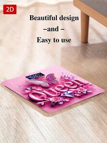1pc LED Display Electronic Scale, Queen Butterfly Bathroom Scale, Decorative Weighing Platform - Suitable For Long-Term Use, Meets Home Weighing Needs, Max Capacity 400lbs/180kg, Temperature Detection, Uses AAA Batteries (Not Included) - Multicolor - View 8