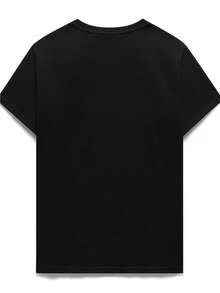 Men T-Shirts - White+Black - View 3